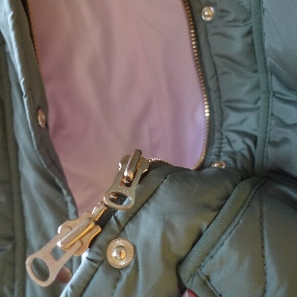 J Crew Signature Puffer Quilted Cocoon PrimaLoft Full Zip Jacket MP petite MED - Picture 9 of 12